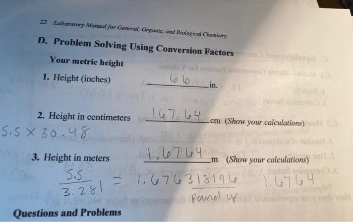 Laboratory manual for general organic and biological chemistry answer key